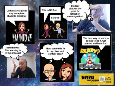 Google drawings comic example Google drawings comic example