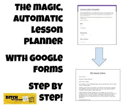 magic-automatic-lesson-planner The Magic Automatic Lesson Planner with Google Forms