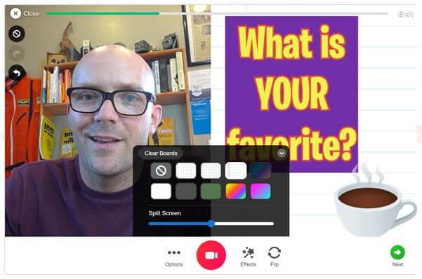 Use the split screen to add space for text. Use the split screen to add space for text.
