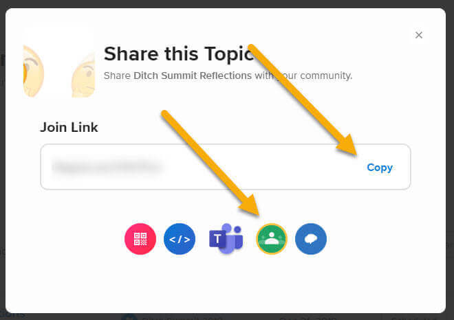 Share the topic with students with a link or QR code. Share the topic with students with a link or QR code.