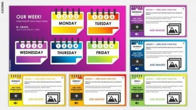 Weekly Planner for Remote Learning SlidesMania Template