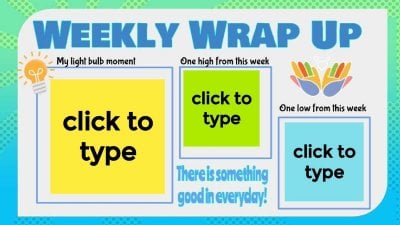 Weekly Wrap Up Jamboard Template