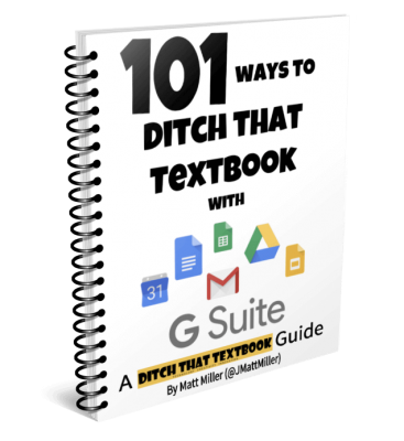101 ways to Ditch That Textbook with G Suite ebook cover