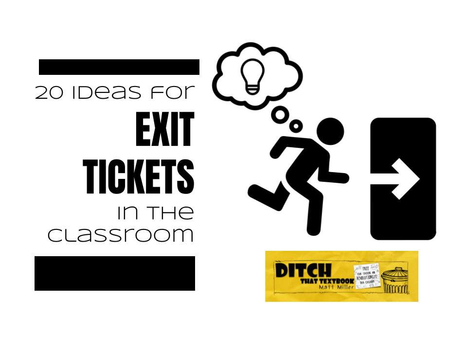 20 ideas for exit tickets in the classroom 20 ideas for exit tickets in the classroom