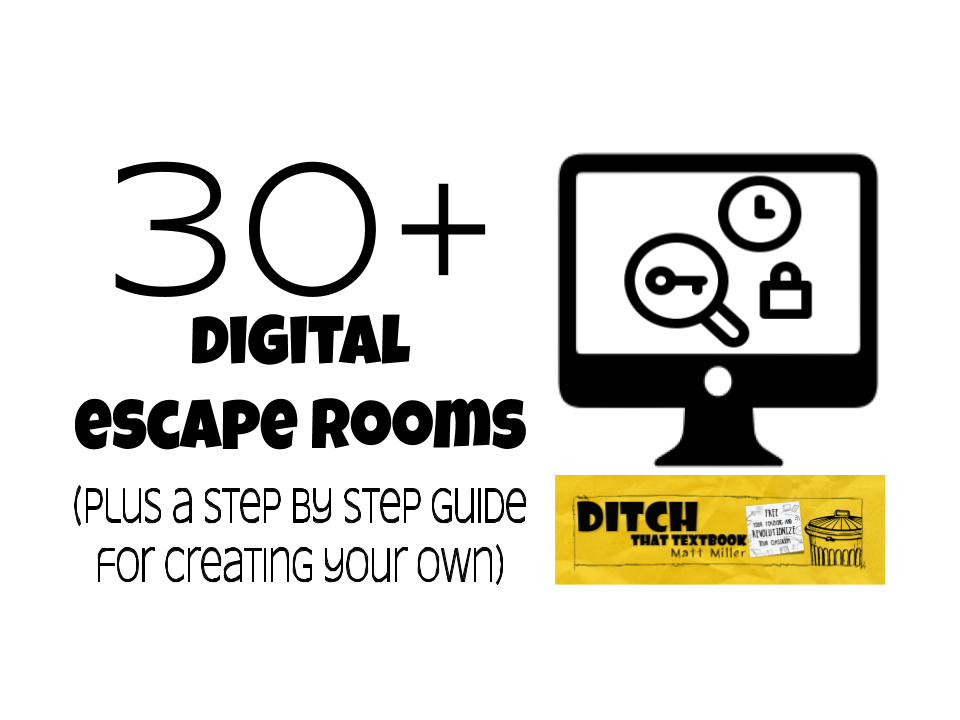 30+ digital escape rooms (plus a step by step guide for creating your own)