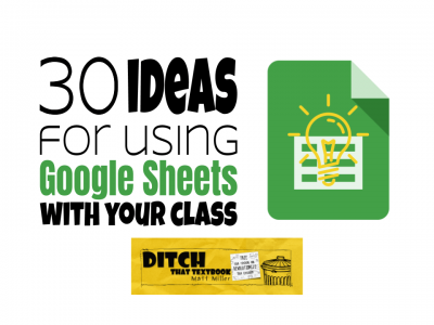 30 ideas for using Google Sheets with your class (1)
