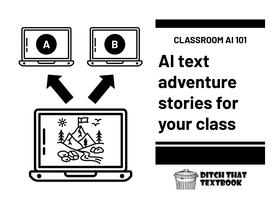 AI text adventure stories for your class
