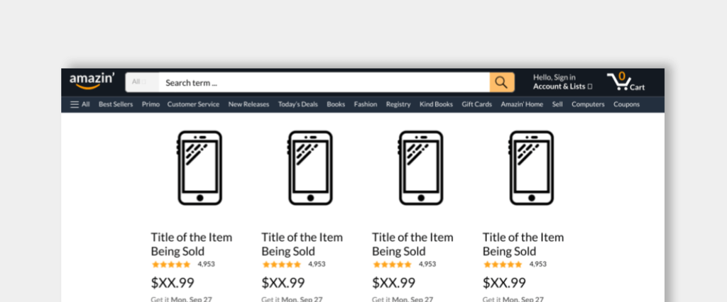 Amazon Product Search Template Thumbnail