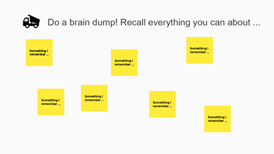 Brain dump example