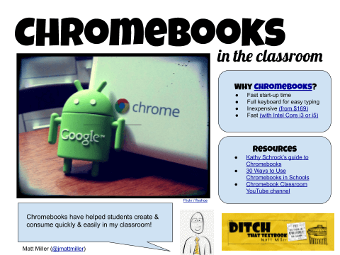 Chromebooks in the classroom (Ditch That Textbook)
