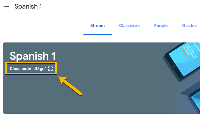 class-code Create and share a class code in Google Classroom