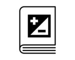 Contrast book icon