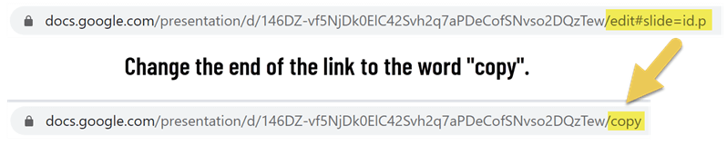 edit link to copy link