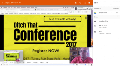 Screenshot of ditch that conference presentation video
