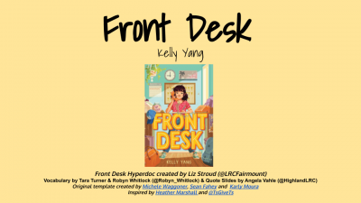 Front Desk Hyperdoc Front Desk