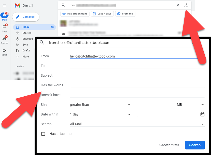 gmail searching 3
