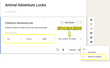 Google Forms Locks Google Forms Lock example