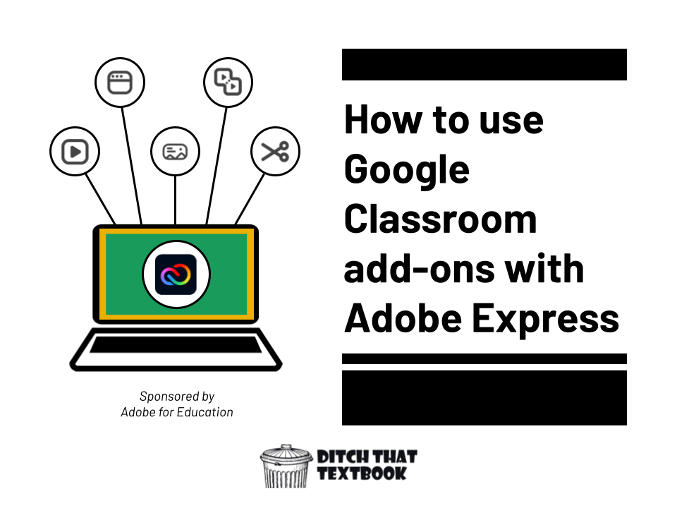 how to use google classroom add-ons with adobe express