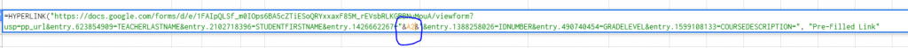 Google forms pre-filled links step 7b