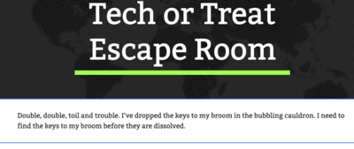 Digital escape room example site.