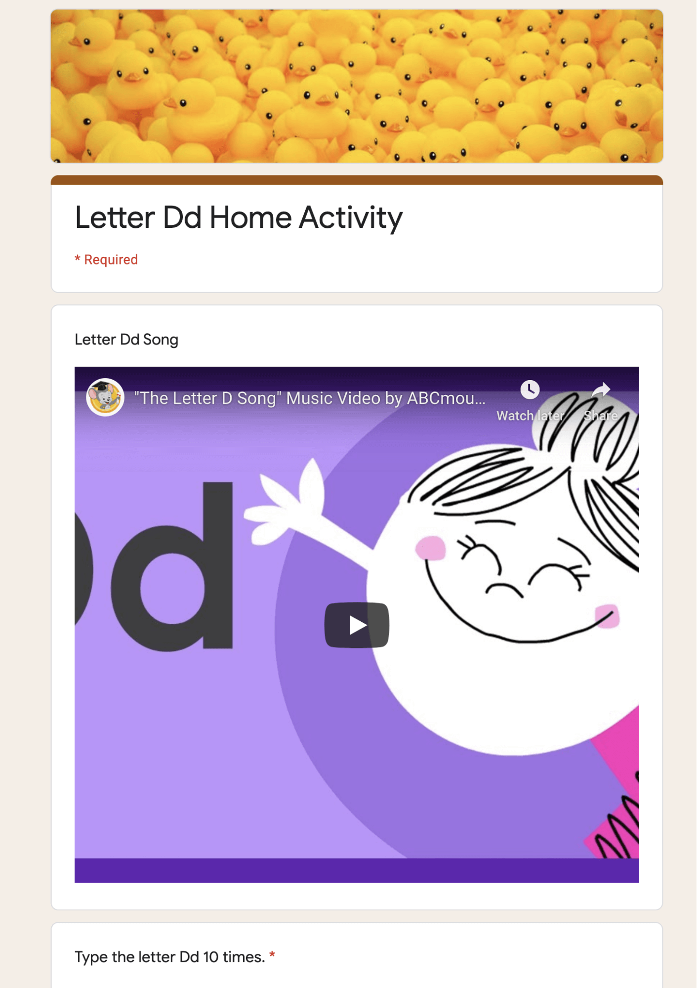image2 Example Family Choice Board Activity