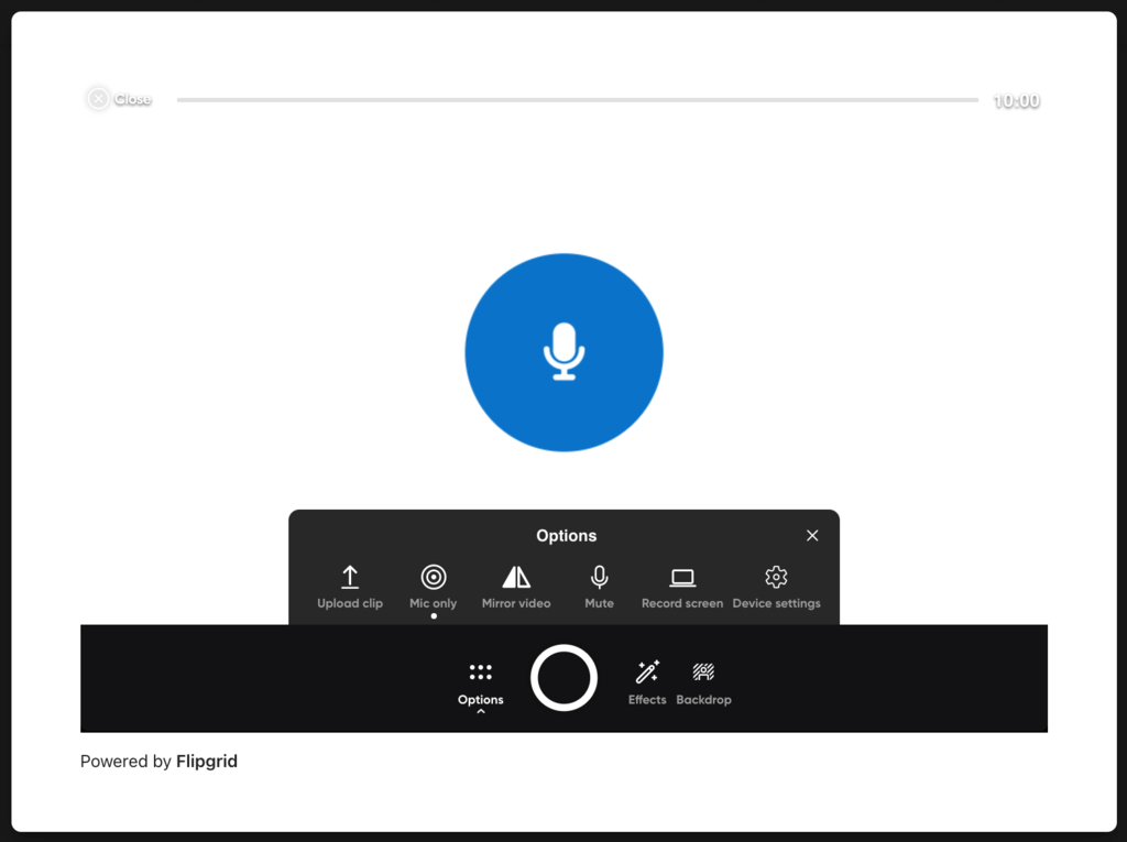 Mic only mode