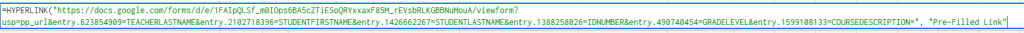 Google forms pre-filled links step 7a