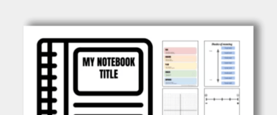Interactive Notebook Template Image Icon