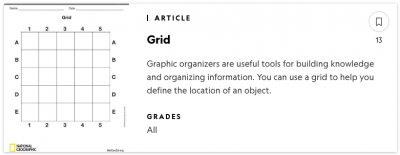 National Geographic Graphic Organizer Template