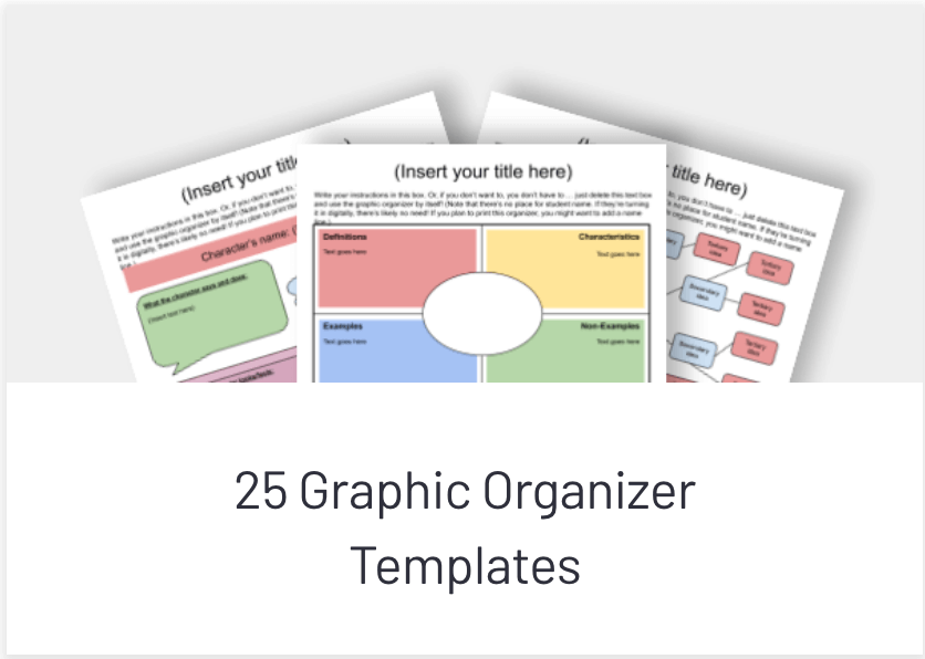 Graphic Organizer templates