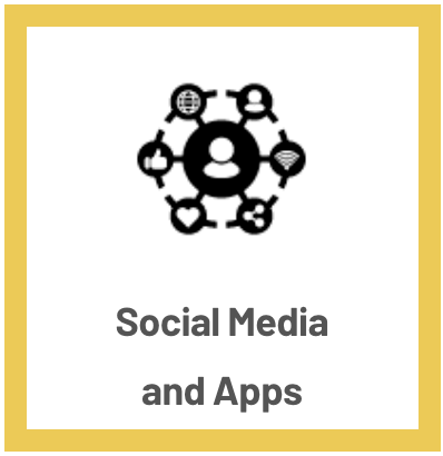 Social media and apps icon