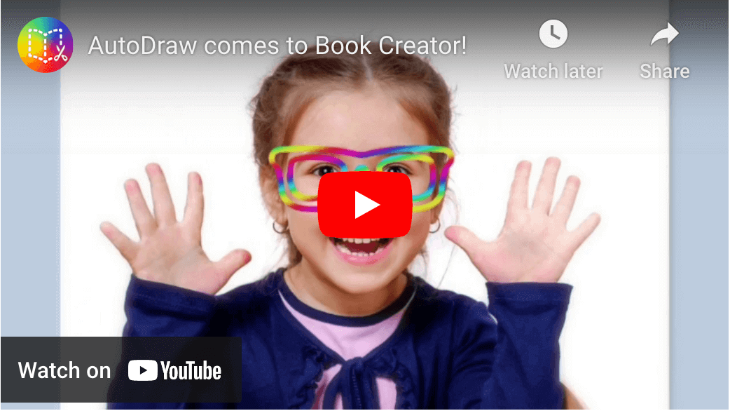 Autodraw comes to book creator