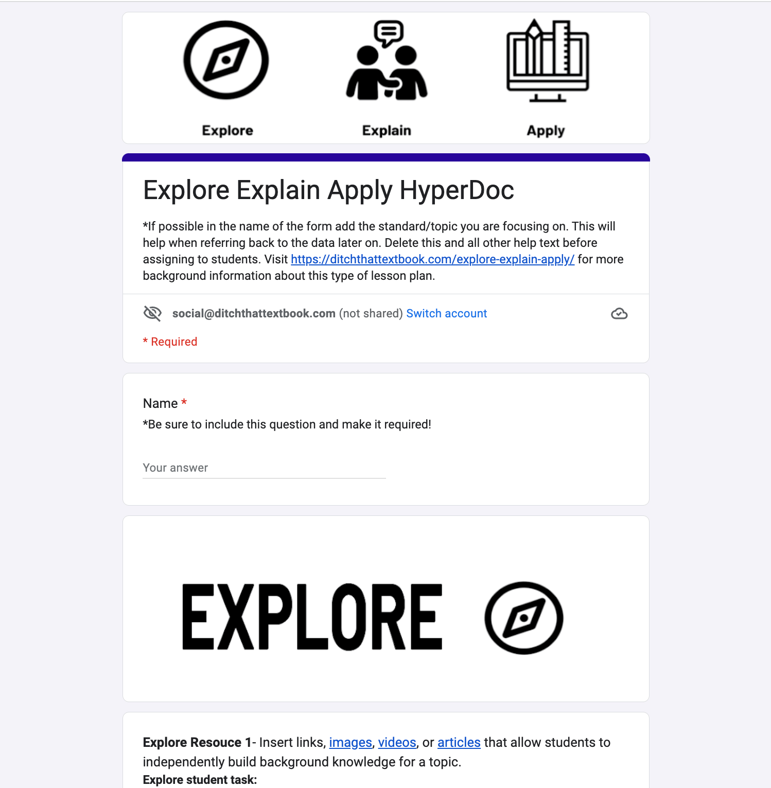 Explore-Explain-Apply