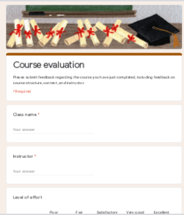 Course Evaluation