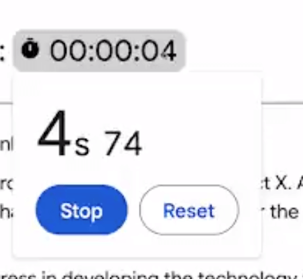 Smart chip stopwatch