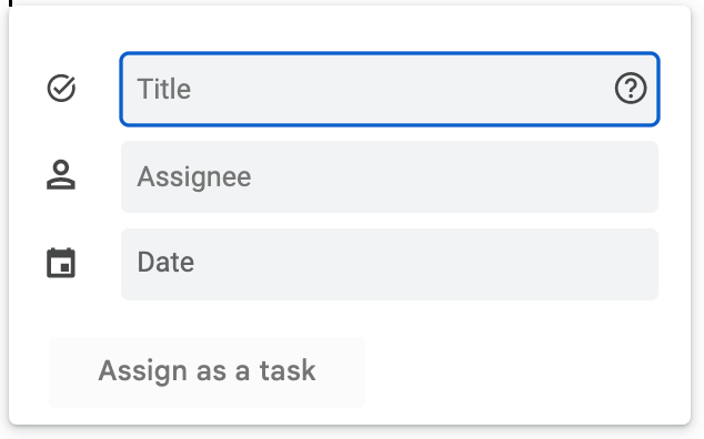 Task smartchip in Google Doc
