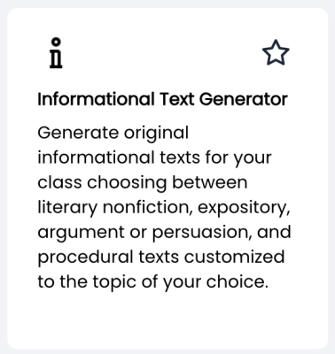 https://app.magicschool.ai/tools/informational-text-generator