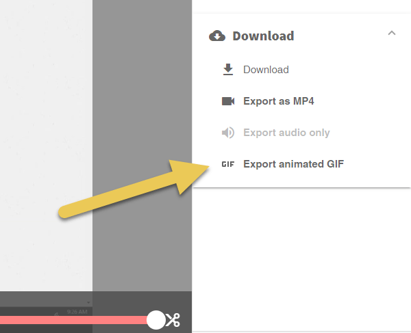 screencastify export as animated gif