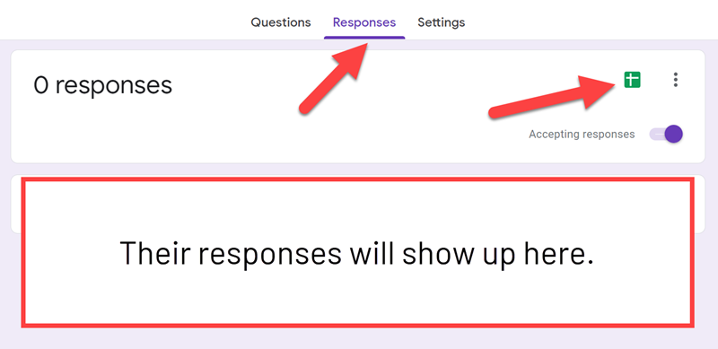 student interest survey view responses