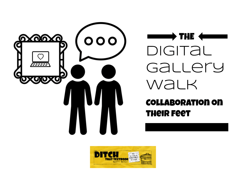 The digital gallery walk collaboration on their feet